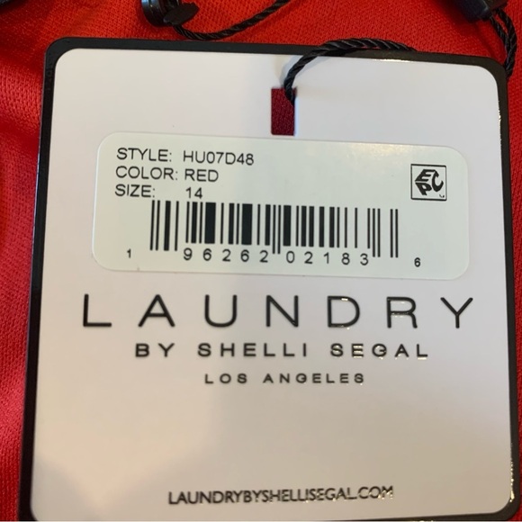 Laundry by Shelli Segal Women's Ruched Square Neck Knee Length Dress 14 - Picture 5 of 6